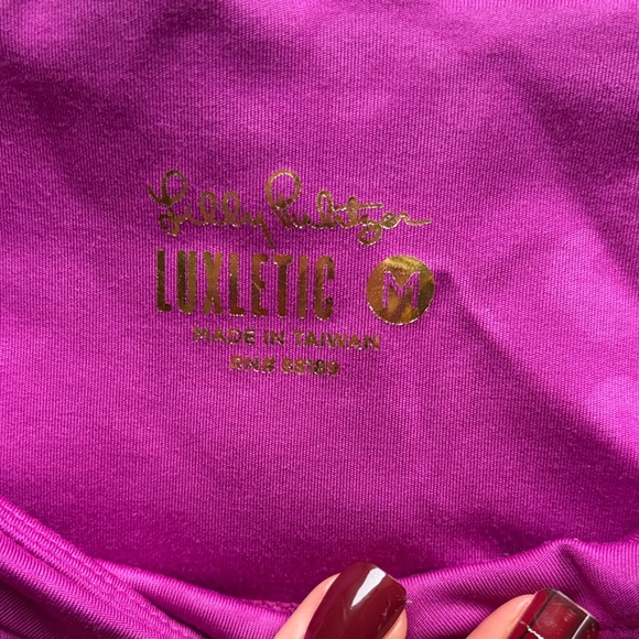 Lilly Pulitzer Magenta Leggings - Picture 2 of 3